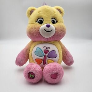 Care Bears Calming Heart Bear Plush 14" Butterfly Belly Stuffed Animal Basic Fun